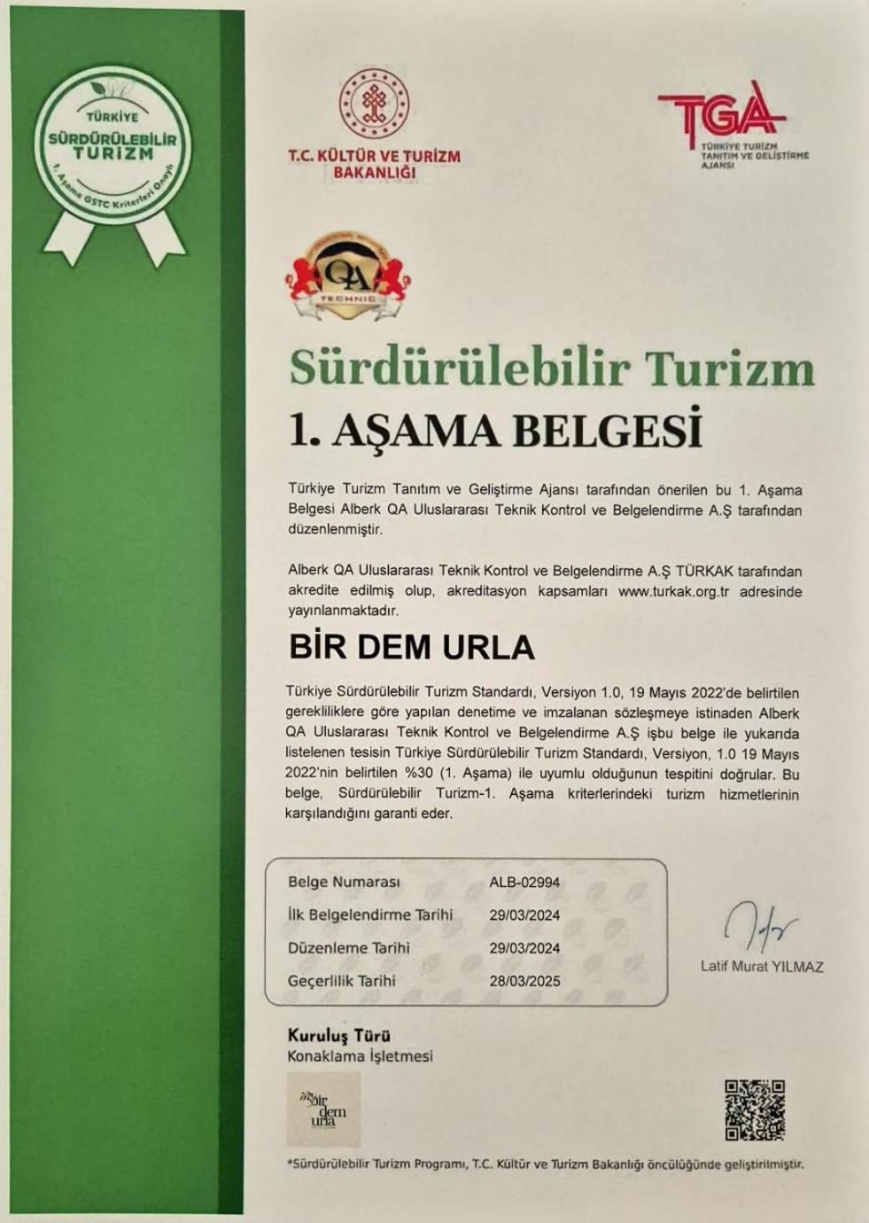 Hotel Bir Dem Urla Esterno foto